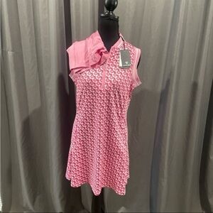 maelreg nwt pink and red active dress with shorts size medium